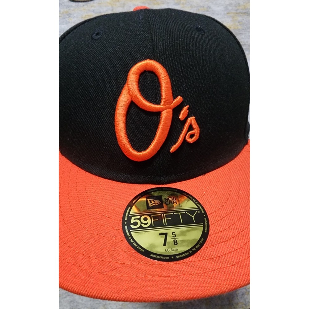 NWT Baltimore Orioles Men's 59Fifty New Era Fitted On the Field Cap Size 7-5/8
